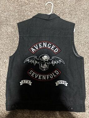 Avenged Sevenfold Demin Vest